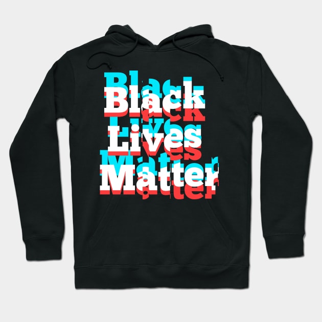 Black lives matter glitch effect Hoodie by detallazos